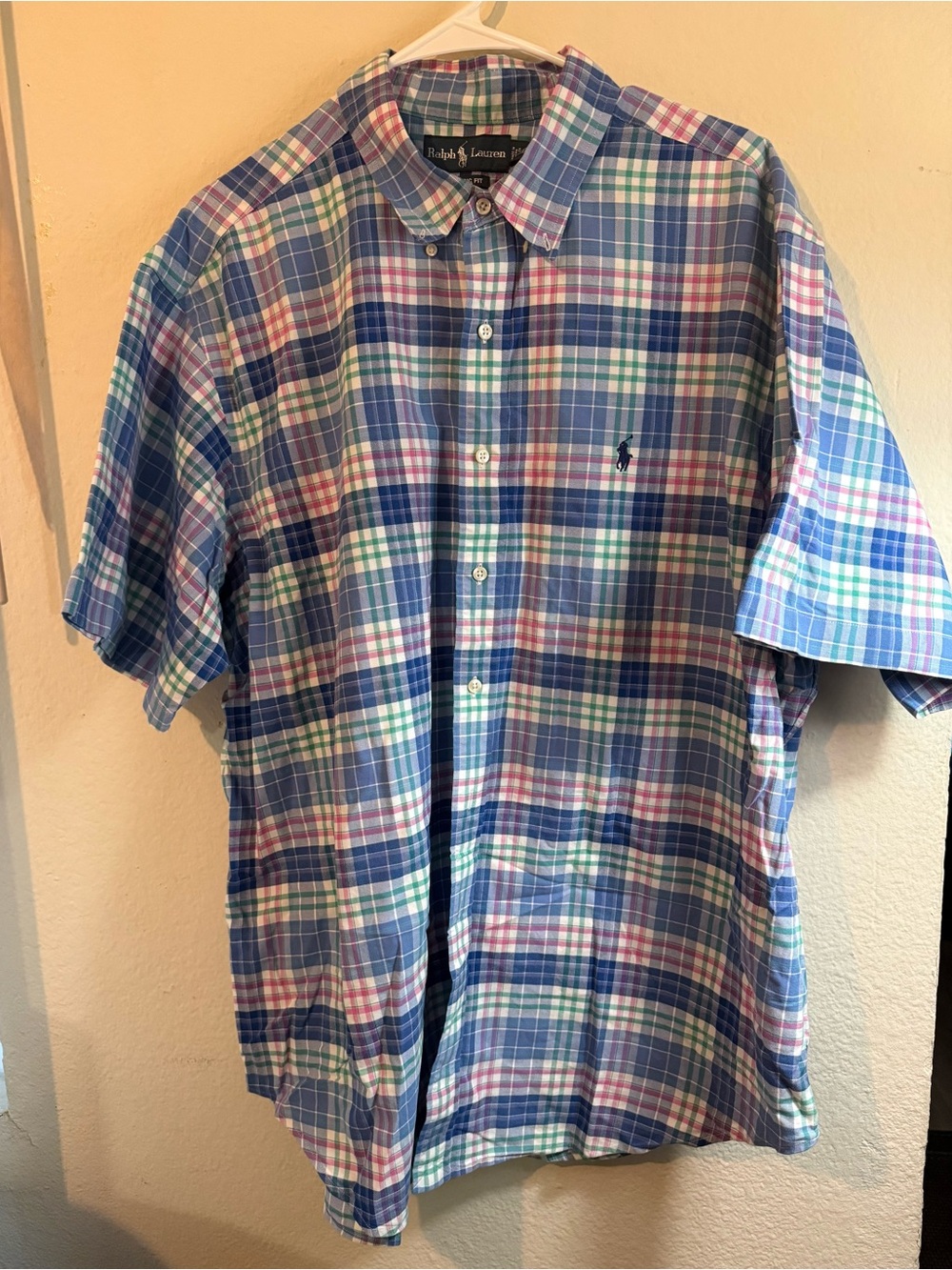 Ralph Lauren Multicolor Plaid Short-Sleeve Button-Down Shirt